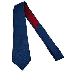 NICK GRAHAM BLUE RED HOUNDSTOOTH DESIGN MEN’S TIE
